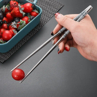 Sumpit Makan Motif Stainless Korea Bulat Ukuran Sumpit stainless / Sumpit bermotif / sumpit polos /