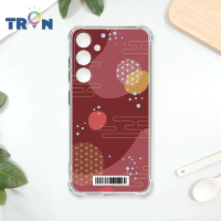 TRON 三星 S24 日系和風圓點流雲系列 四角防摔載具殼 軟殼 手機殼