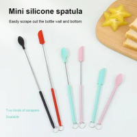 Mini Silicone Spatula Cake Spatula Butter Cream Icing Frosting Knife Kitchen Baking Sauce Digging Spoon Set Cake Decoration Tool