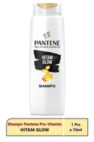 Pantene Pro-Vitamin Shampo Botol 70ml Hitam Glow