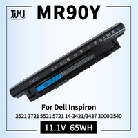 65WH MR90Y Battery Compatible for  Inspiron 3521 3721 5521 5721 14-3421 14-3437 14R-5421 17 Latitude