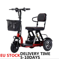 Folding Mobility Electric Tricycles for Handicapped, 3 Wheel Scooter for Elderly, Adult, 48V, 300W, 20Ah, 30-35km