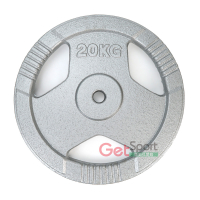 抓孔槓片20公斤(20kg/槓鈴片/啞鈴片/啞鈴槓片/舉重/重訓/GetSport)