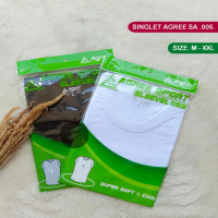 Agree Sport SA005 | Singlet Pria Dewasa Lengan Sebahu Katun S-XL COD Wardanimalang