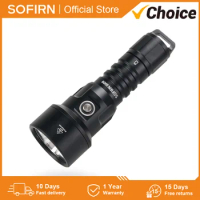 New Sofirn SD09 Diving Flashlight 21700 Rechargeable Lamp 3400lm Powerful Torch Underwater Deep Scuba Torch SST40 Dive LED Light