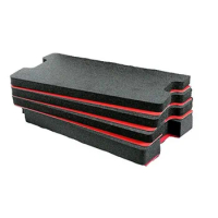 Custom Tool Control Foam Inserts ABS Plastic Pelican 1510 Case Shadowing Pallets 4 Black 2lb Foam 3 