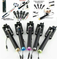 Tongsis Tongkat Narsis Hitam Black Kabel