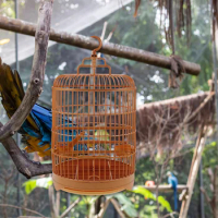 Plastic Bird Cage Bird Bath for Cage Bird Carrier Travel Cage Bird Cage with Stand Decorative Bird Cage Bird Cage