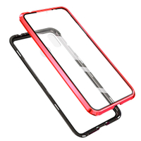 紅米 note7手機保護殼金屬磁吸全包雙面鋼化玻璃 紅米note7手機殼