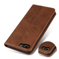 Leather case for Apple iPhone 7 Plus 7Plus card holder Holster Magnetic adsorption Cover Phone Bag Case for Apple iPhone 8 Plus