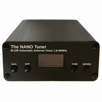 Antenna Tuner M-100 Tiny 100W Automatic Antenna Tuner OLED display 1.8-55MHz 7*7 ATU