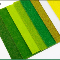 Autumn Green Model grass mat, building model materials, scale models grass mat for 25cm*25cm