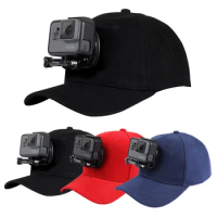 Adjustable Canvas Sun Hat Cap for Gopro Hero 5 4 3 SJCAM SJ7000 SJ6000 M20 Eken H9 H9R H8 Pro Yi 4K SOOCOO Sport Action Camera