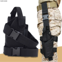 Tactical Nylon Thigh Leg Holster Military Airsoft Pistol Gun Holster Adjustable Magic Strap Hunting Accessories For Glock 17