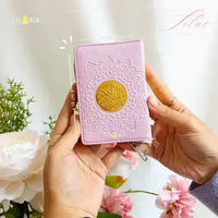 Alquran Saku Resleting A7 Pocket Cover Kulit Non Terjemah Warna Cantik Free Tasbih A7 Pocket Flower 