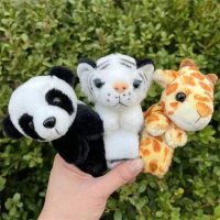 Jungle Animal Stuffed Animal Wristband Gift Toy Panda Tiger Clap Circle Cartoon Slap Bracelet Soft Rabbit Bunny Kids Toy