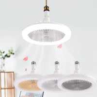 Dimmable Ceiling Fan Lamp With Remote Control Fan Lamp Modern Bedroom Decorative E27 Ceiling Lamp Electric Fan Ventilator Lamp