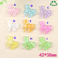 Unicorn Slime Charms for kids Jelly Charms Resin Charms for slime 10pcs DIY scrapbooking Charms for phone cases cartoon Charms