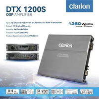 DSP Amplifier Clarion DTX 1200S 12 CH output, 8 X 70W(AB) + 4 X 200W(D) DSP Amplifier, External BT