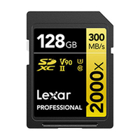 Lexar 雷克沙 Professional 2000x SDXC UHS-II 128GB記憶卡 GOLD 系列