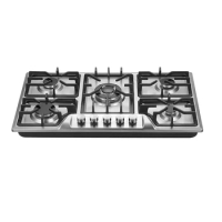 5 burner energy saving built in home appliances infrared induction ceramic cooker and gas cooking stove tempered glass plate