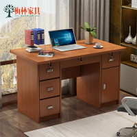 辦公桌家用寫字臺學生帶鎖帶抽屜簡約1.2米臺式電腦桌臥室小書桌