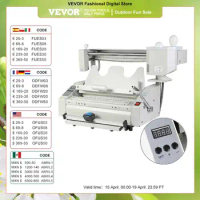 VEVOR 4in1 2" Thickness 160Books/H Melt Glue Book Binder Binding Machine for Print Copy Store Office Library Publishing Industry