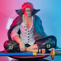 New One Piece GK Shanks Anime Figure Chronicle Master Stars Plece BT Sitting Posture Action Figure Pvc Collection Model Toys