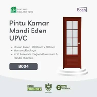 PINTU KAMAR MANDI/ PINTU PREMIUM UPVC EDEN B004 (COKLAT)