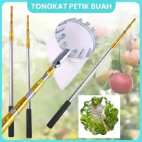 Tongkat Panjang Untuk Petik Buah fruit picker Set Lengkap Keranjang Buah Tiang Tongkat Galah Telesko