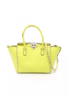 Valentino Pre-Loved Valentino Handbag leather yellow-green 2WAY Rockstud