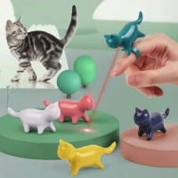Fingertip Laser Pointer Interactifve Cat Toy Pet Laser Indoor Toy Red Dot Laser Light Funny Cat Chaser Stick Laser Pen Pointer
