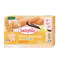 BABYBIO 生機香蛋寶寶磨牙餅乾120g-法國原裝進口8個月以上嬰幼兒專屬副食品