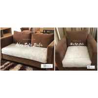 Paket Alas Sofa Bulu Rasfur 2 Dudukan & 1 Dudukan ( Putih )