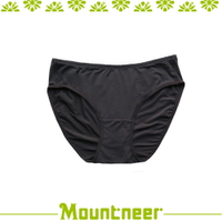 【Mountneer 山林 女 透氣三角內褲《黑色》】11K80-01/透氣內褲/排汗內褲/三角褲