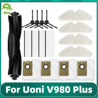 For Uoni V980 Plus / Proscenic M7 Pro / Uoni Lenovo T1 Pro Vacuum Cleaner Main Side Brush Hepa Filter Mop Cloths Dust Bag