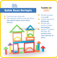 [FINAL SALE] BBB Varian B (Hemat) | Balok Busa Berlapis Mainan Edukasi Balok Susun EVA | Building Bl