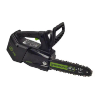 Greenworks 40V GD40TCS Cordless Chain Saw Single-handed Brushless Chain Saw 40V 25.4 cm not including battery nor charger