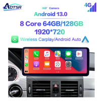 12.3" Super HD Screen For Mercedes-Benz GLK 2008-2012 Car Radio Multimedia Player Wireless Carplay A