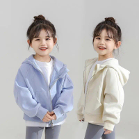 เสื้อสเวตเตอร์กีฬา เสื้อแจ็คเก็ตมีฮู้ด สำหรับเด็กผู้หญิง สไตล์เกาหลี ฤดูใบไม้ผลิ 2025 มาใหม่ เสื้อคา