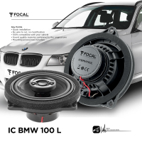 【199超取免運】M5r  FOCAL【IC BMW 100L】4” 兩音路同軸BMW專用單體 BMW、MINI專用汽車音響 同軸喇叭