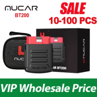 VIP Wholesale Price 10 20 30 50 100 PCS MUCAR BT200/BT200 PRO Automotive Car Diagnostic Tools OBD2 Scanner Bluetooth Code Reader