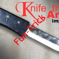 Knife Through Arm (Bloody Arm Knife) - Magic Trick , Magic Card Tricks