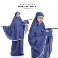 Pusat Mukena Indonesia - Set Hampers Mukena Rayon Premium Lebaran Wisuda, Seserahan POLKADOT RENDA N