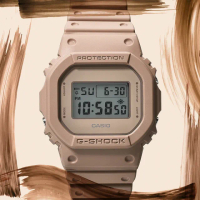 【CASIO 卡西歐】G-SHOCK 大地色調 霧面簡約電子腕錶 禮物推薦 畢業禮物(DW-5600NC-5)