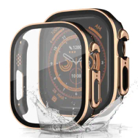 Screen Protector Case For Apple Watch Ultra 2 1 49MM Strap Frame Bumper 45MM For iWatch Series 9 8 7 6 5 4 44MM 40MM Glass Film