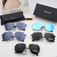 BOLON Men's Sunglasses Women's Retro Metal Punk Designer Fashion Star Same Driving Glasses
