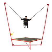 Hot Sale Factory Price Elastic Rope Kid Jumping Bed Foldable Bungee Trampoline with Springs