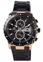 Kademan Kademan - Jam Tangan Pria - Rosegold Black - Stainless Steel Bracelet - 6137