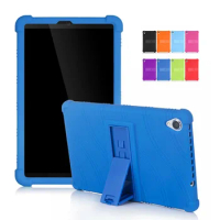 Soft Silicon Cover with Kickstand for Lenovo Tab M8 Case 4th 3rd Gen FHD HD TB301FU TB300FU TB300XU TB-8506F/X 8705F/N 8505F/X